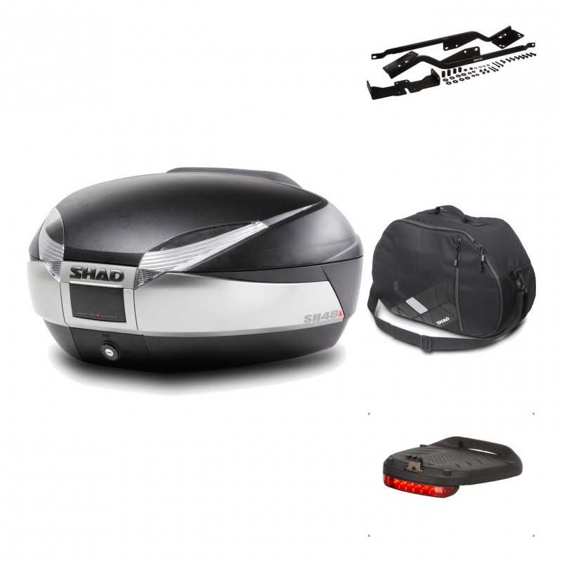 Rear trunk + mounting hardware + accessories  SH48 TITANIUM PREMIUM
