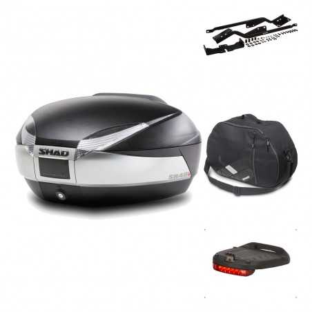 SHAD Baul trasero + herraje montaje accesorios SH48 TITANIUM PREMIUM KIT-186210