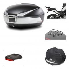 SHAD Baul trasero + herraje montaje accesorios SH48 TITANIUM PREMIUM KIT-186158