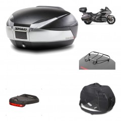 Rear trunk + mounting hardware + accessories  SH48 TITANIUM PREMIUM