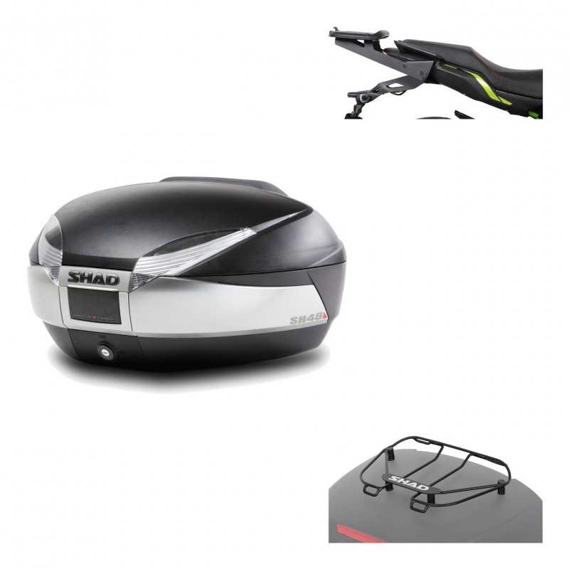 Back trunk + big top fitting + top grid rack  SH48 TITANIUM PREMIUM