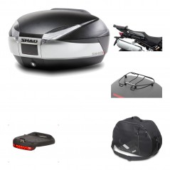 Rear trunk + mounting hardware + accessories  SH48 TITANIUM PREMIUM