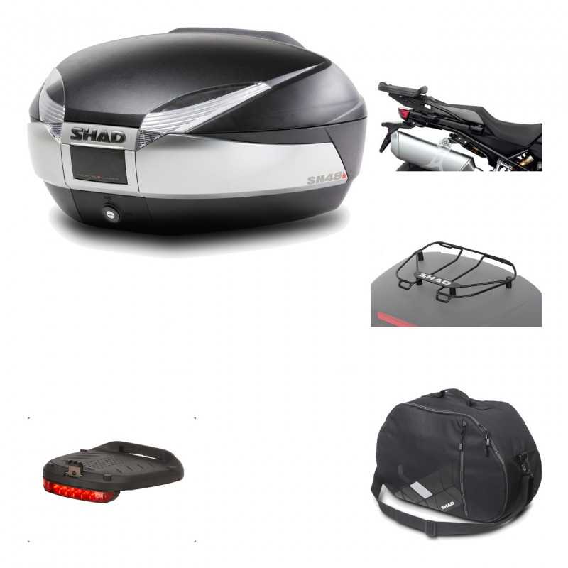 Rear trunk + mounting hardware + accessories  SH48 TITANIUM PREMIUM