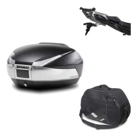Back trunk + big top fitting + internal bag SH48 TITANIUM PREMIUM