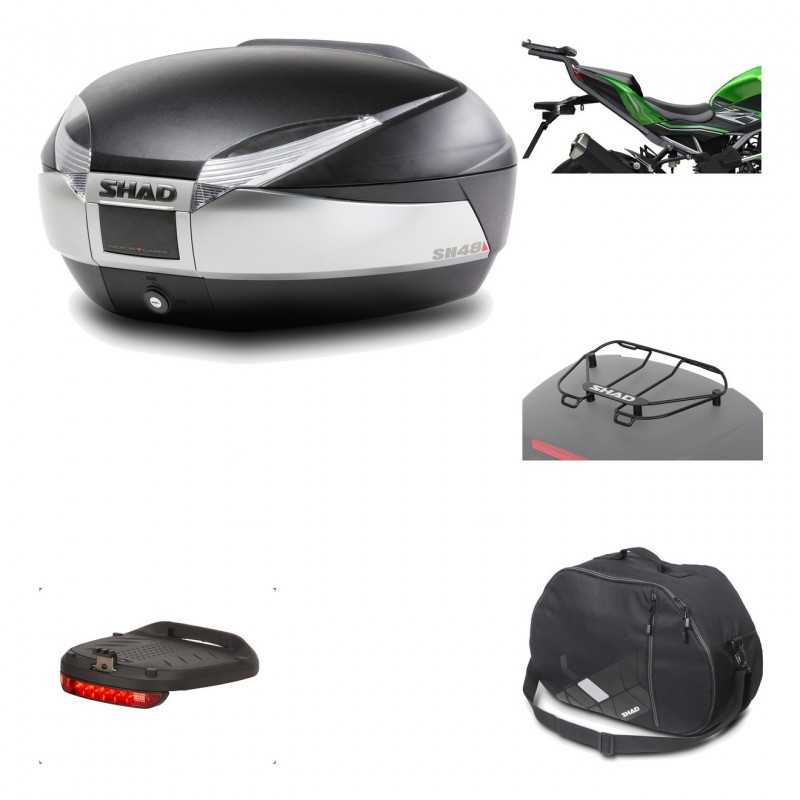 Rear trunk + mounting hardware + accessories  SH48 TITANIUM PREMIUM