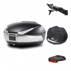 SHAD Baul trasero + herraje montaje accesorios SH48 TITANIUM PREMIUM KIT-186362