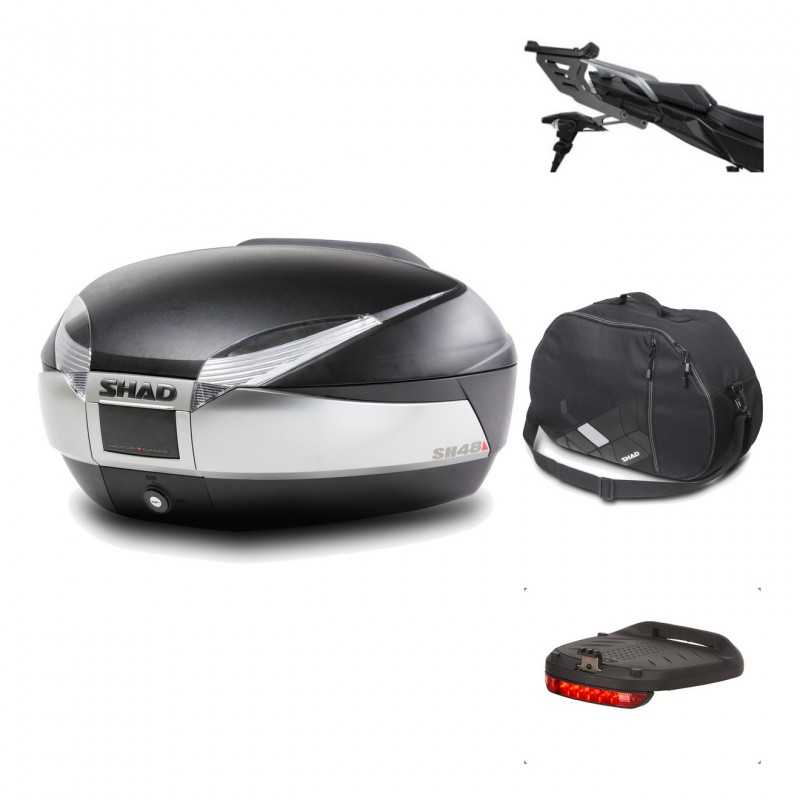 Rear trunk + mounting hardware + accessories  SH48 TITANIUM PREMIUM