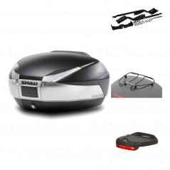 SHAD Baul trasero + herraje montaje accesorios SH48 TITANIUM PREMIUM KIT-186212