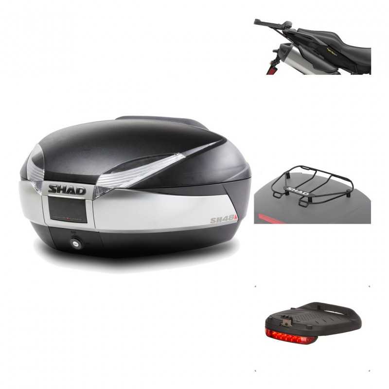 SHAD Baul trasero + herraje montaje accesorios SH48 TITANIUM PREMIUM KIT-186260