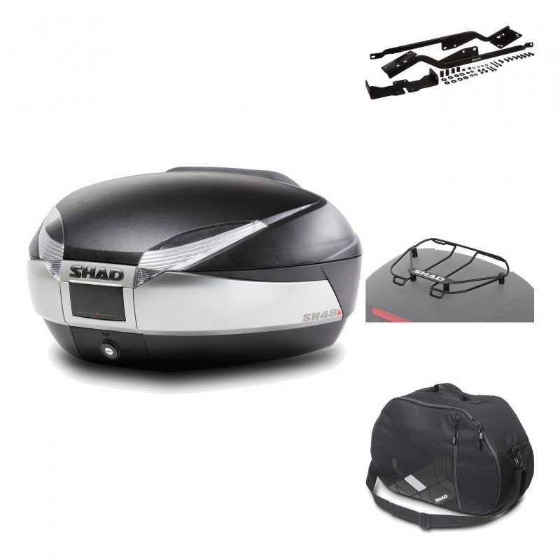 Rear trunk + mounting hardware + accessories  SH48 TITANIUM PREMIUM