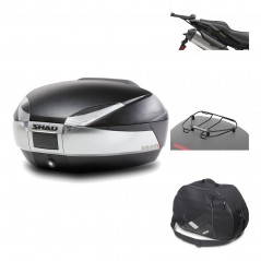 Rear trunk + mounting hardware + accessories  SH48 TITANIUM PREMIUM