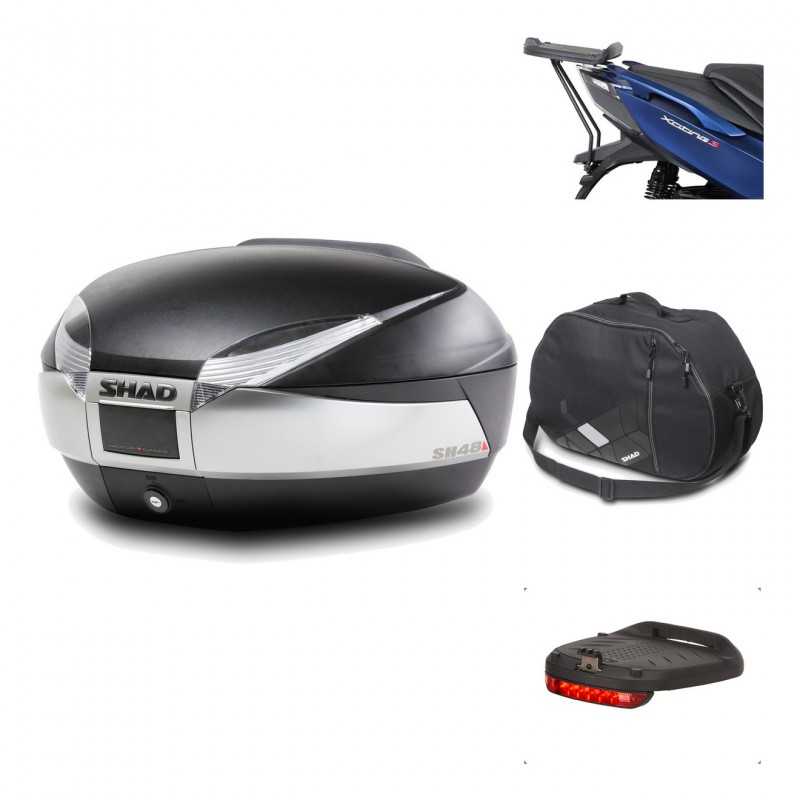 SHAD Baul trasero + herraje montaje accesorios SH48 TITANIUM PREMIUM KIT-186314