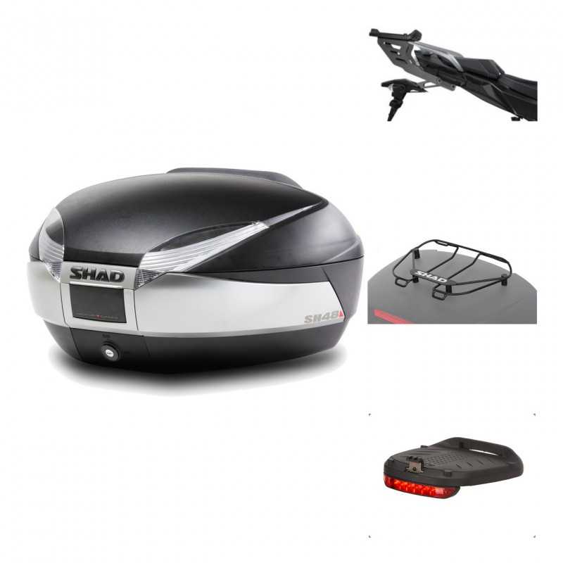 Rear trunk + mounting hardware + accessories  SH48 TITANIUM PREMIUM
