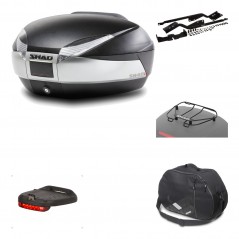 Rear trunk + mounting hardware + accessories  SH48 TITANIUM PREMIUM