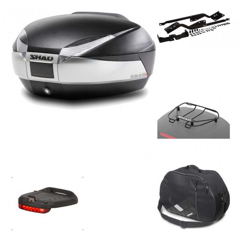 Rear trunk + mounting hardware + accessories  SH48 TITANIUM PREMIUM