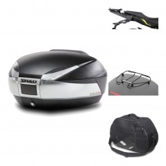 Rear trunk + mounting hardware + accessories  SH48 TITANIUM PREMIUM