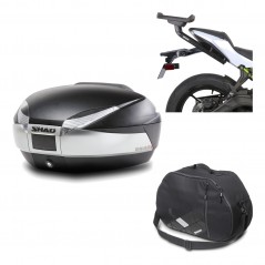 Back trunk + big top fitting + internal bag  SH48 TITANIUM PREMIUM