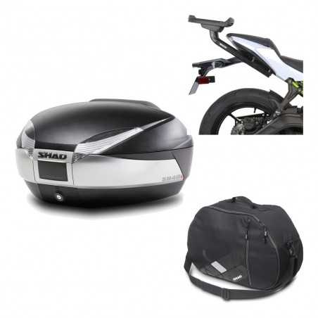 Back trunk + big top fitting + internal bag SH48 TITANIUM PREMIUM