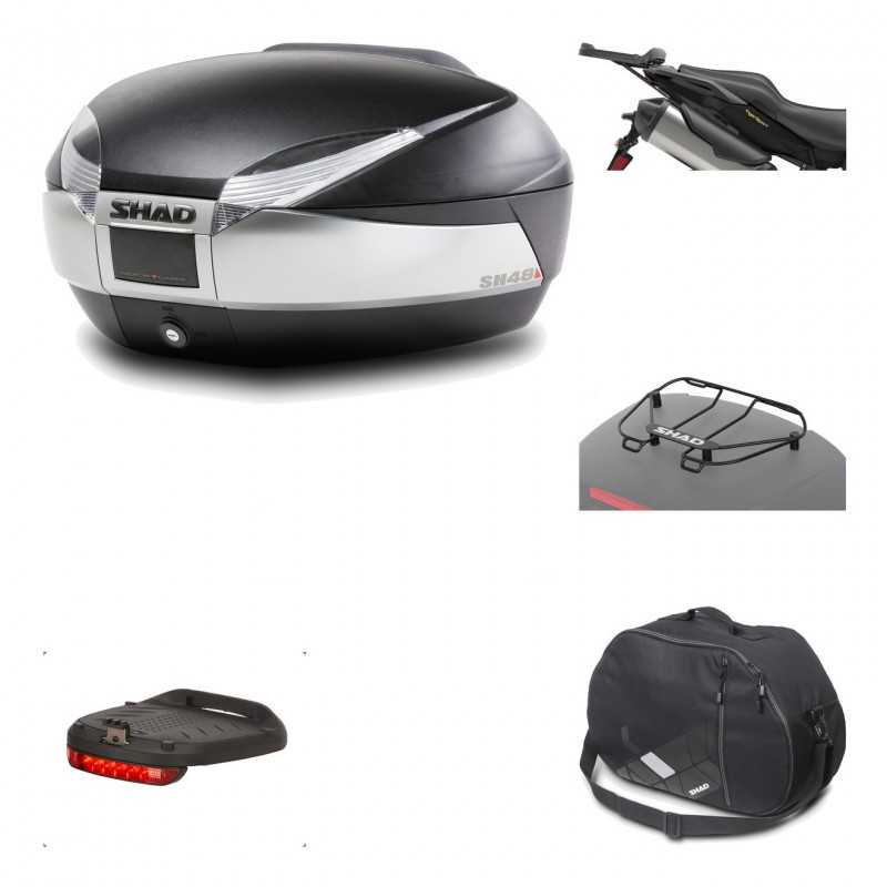 Rear trunk + mounting hardware + accessories  SH48 TITANIUM PREMIUM