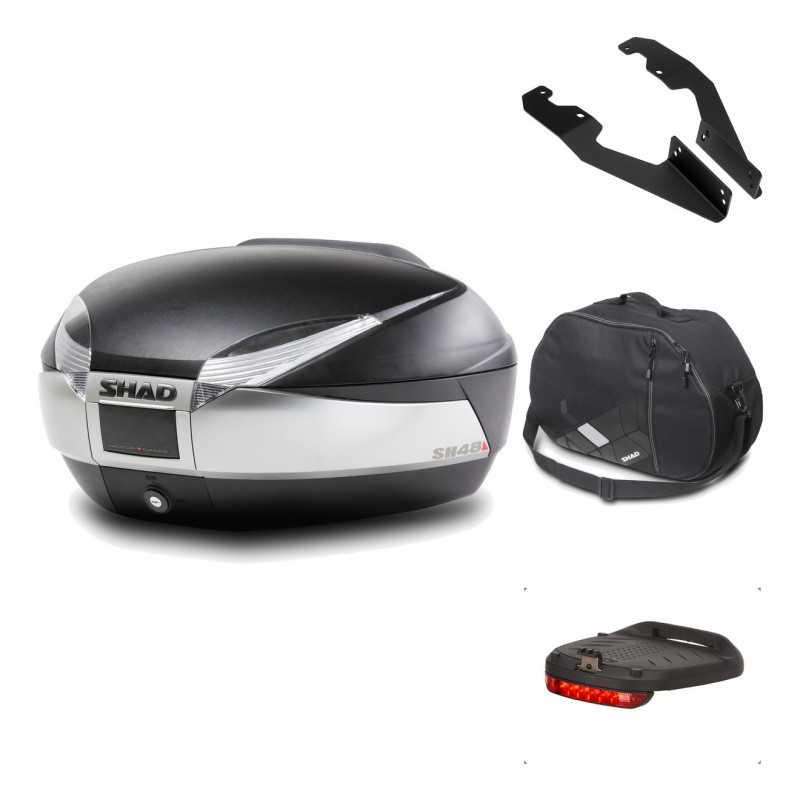 Rear trunk + mounting hardware + accessories  SH48 TITANIUM PREMIUM