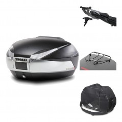 Rear trunk + mounting hardware + accessories  SH48 TITANIUM PREMIUM