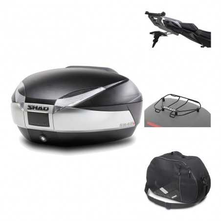 SHAD Baul trasero + herraje montaje accesorios SH48 TITANIUM PREMIUM KIT-186365