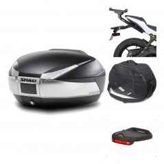 Rear trunk + mounting hardware + accessories  SH48 TITANIUM PREMIUM