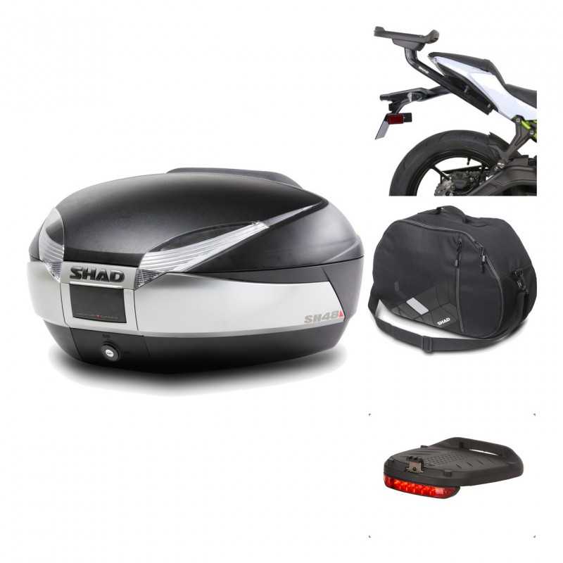 Rear trunk + mounting hardware + accessories  SH48 TITANIUM PREMIUM