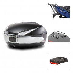 SHAD Baul trasero + herraje montaje accesorios SH48 TITANIUM PREMIUM KIT-186316