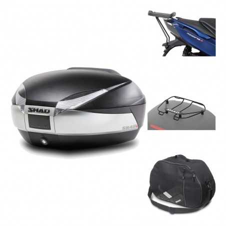 SHAD Baul trasero + herraje montaje accesorios SH48 TITANIUM PREMIUM KIT-186317
