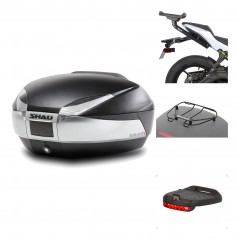 Rear trunk + mounting hardware + accessories  SH48 TITANIUM PREMIUM