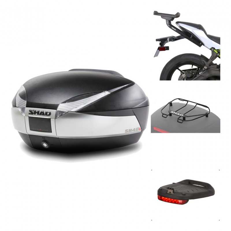 Rear trunk + mounting hardware + accessories  SH48 TITANIUM PREMIUM