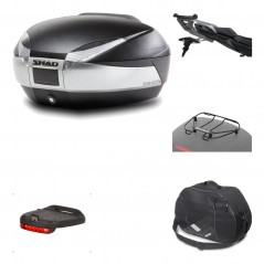 Rear trunk + mounting hardware + accessories  SH48 TITANIUM PREMIUM