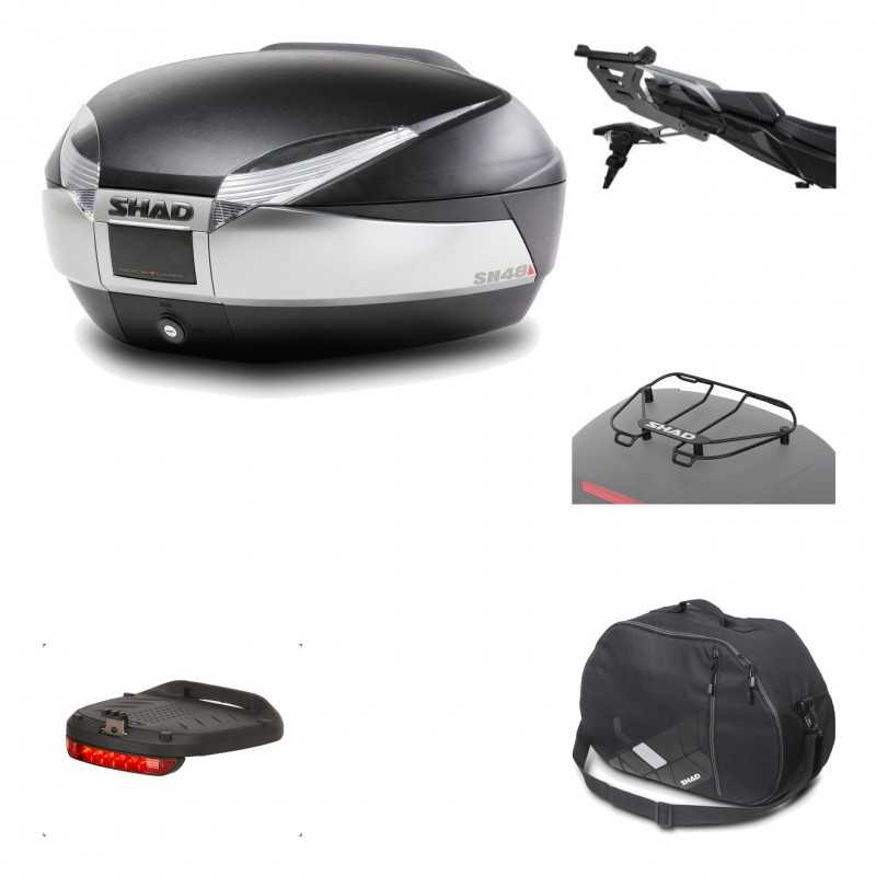 Rear trunk + mounting hardware + accessories  SH48 TITANIUM PREMIUM