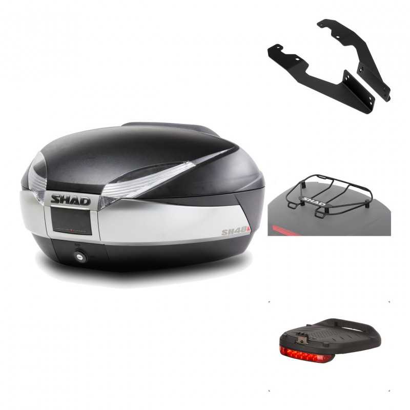 Rear trunk + mounting hardware + accessories  SH48 TITANIUM PREMIUM