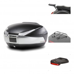 SHAD Baul trasero + herraje montaje accesorios SH48 TITANIUM PREMIUM KIT-186516