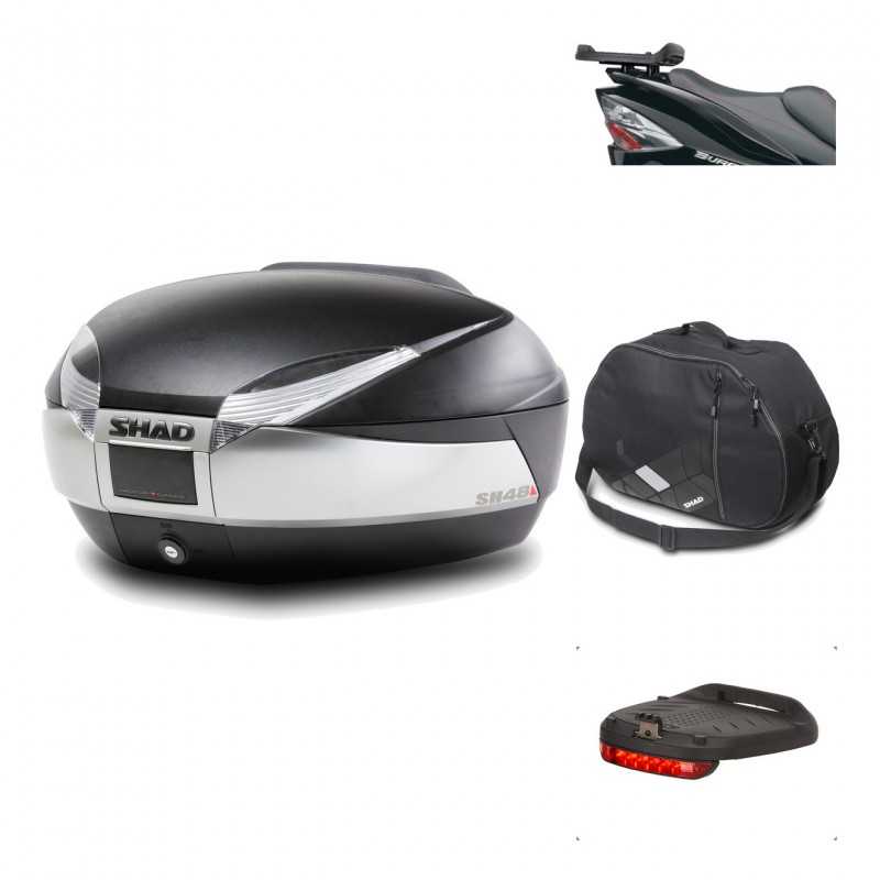 Rear trunk + mounting hardware + accessories  SH48 TITANIUM PREMIUM