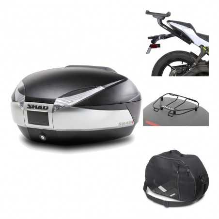 Rear trunk + mounting hardware + accessories  SH48 TITANIUM PREMIUM