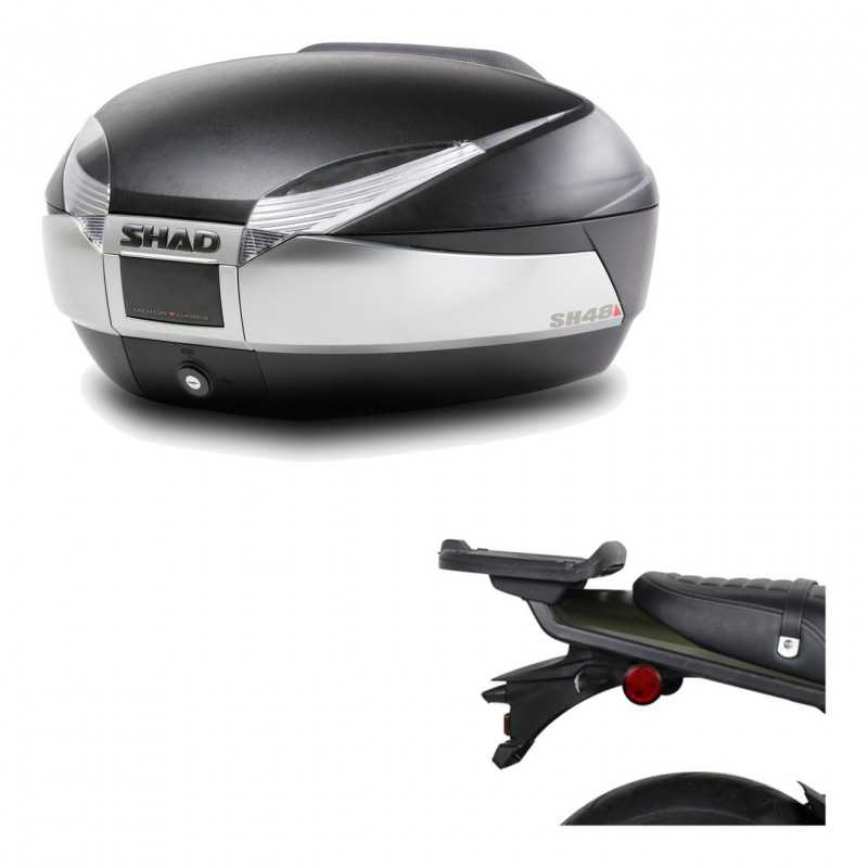 SHAD Baul trasero + herraje montaje SH48 TITANIUM PREMIUM KIT-186319