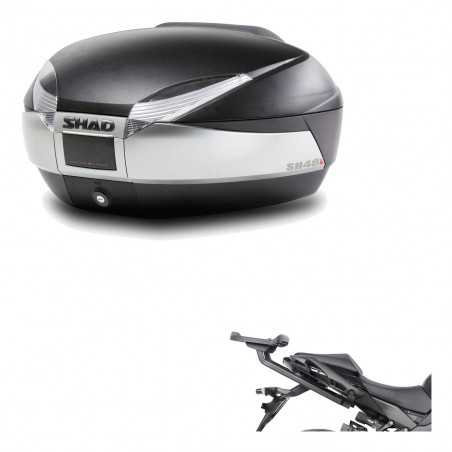 SHAD Baul trasero + herraje montaje SH48 TITANIUM PREMIUM KIT-186415