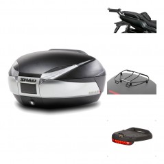SHAD Baul trasero + herraje montaje accesorios SH48 TITANIUM PREMIUM KIT-186468