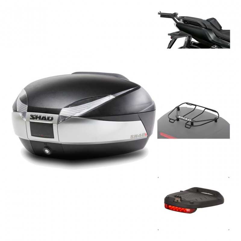 SHAD Baul trasero + herraje montaje accesorios SH48 TITANIUM PREMIUM KIT-186468