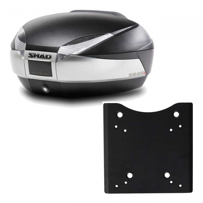 SHAD Baul trasero + herraje montaje SH48 TITANIUM PREMIUM KIT-186567