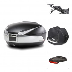 Rear trunk + mounting hardware + accessories  SH48 TITANIUM PREMIUM