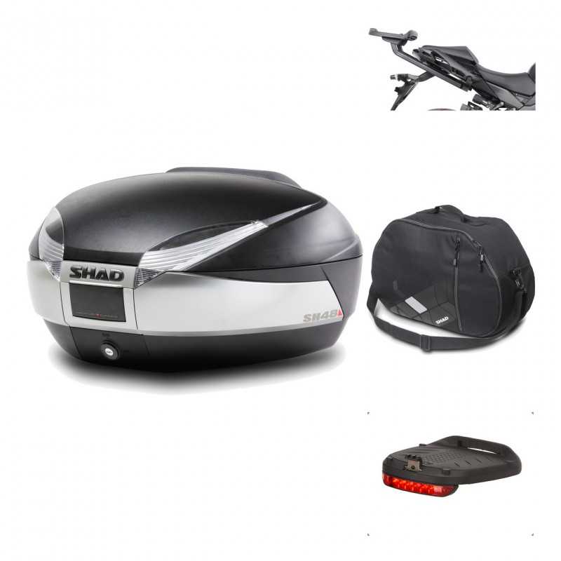 Rear trunk + mounting hardware + accessories  SH48 TITANIUM PREMIUM