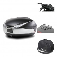 Rear trunk + mounting hardware + accessories  SH48 TITANIUM PREMIUM
