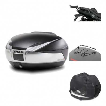 SHAD Baul trasero + herraje montaje accesorios SH48 TITANIUM PREMIUM KIT-186469