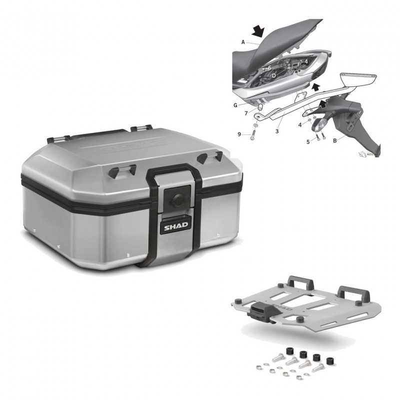 Back trunk + big top fitting + grill terra  TR37 TERRA