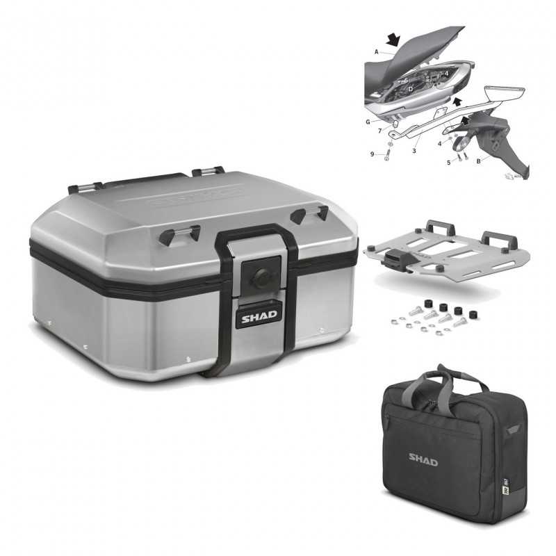 Back trunk + big top fitting + grill terra + internal bag  TR37 TERRA