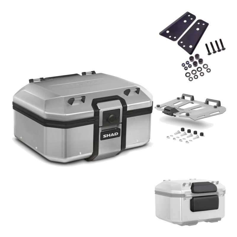 SHAD Baul trasero + herraje montaje parrilla respaldo de pasajero TR37 TERRA KIT-186677